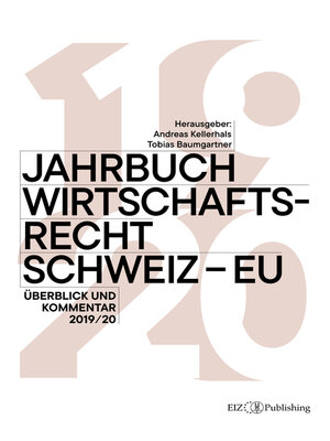 cover image of Jahrbuch Wirtschaftsrecht Schweiz – EU